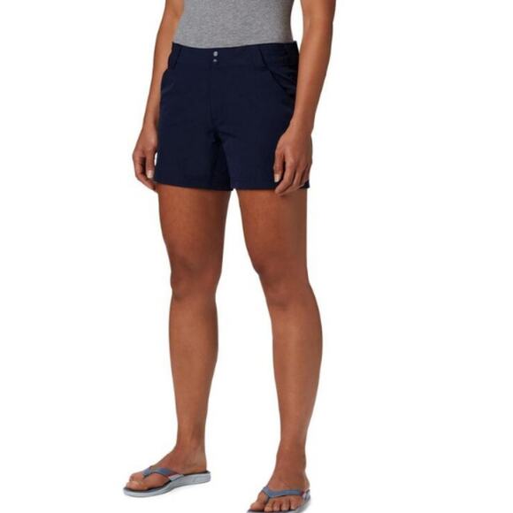 Columbia Women's PFG Coral Point III Dark Blue Shorts Size M Style FL4524 - Picture 1 of 9
